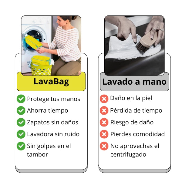 Bolsa Protectora para Lavar Zapatos - LavaBag™